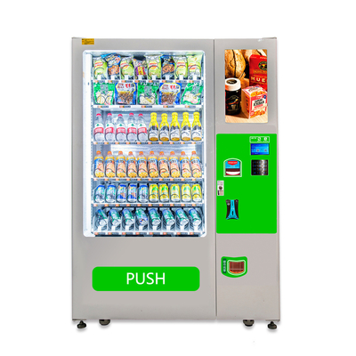 Casse-croûte et distributeur automatique de boissons avec le système de carte de crédit ou de paiement en espèces