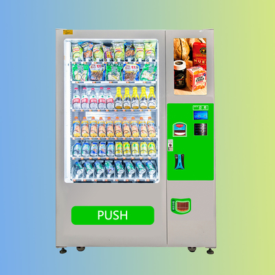 Distributeur automatique combiné de conception d'ascenseur de Champagne Beer Bottle Water Vending de machine de boissons attrayantes de casse-croûte 24 heures de service d'individu