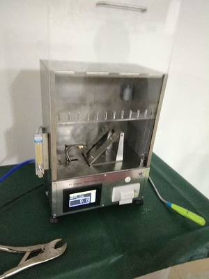 Chambre en laiton électrique d'essai d'inflammabilité, instrument de essai du textile 220V
