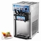 Machine à glaces en acier inoxydable à service doux Table commerciale Trois saveurs avec pompe à air